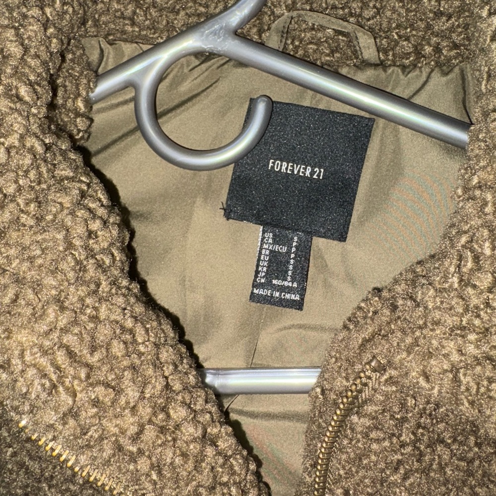 Green sherpa jacket - Picture 3 of 5